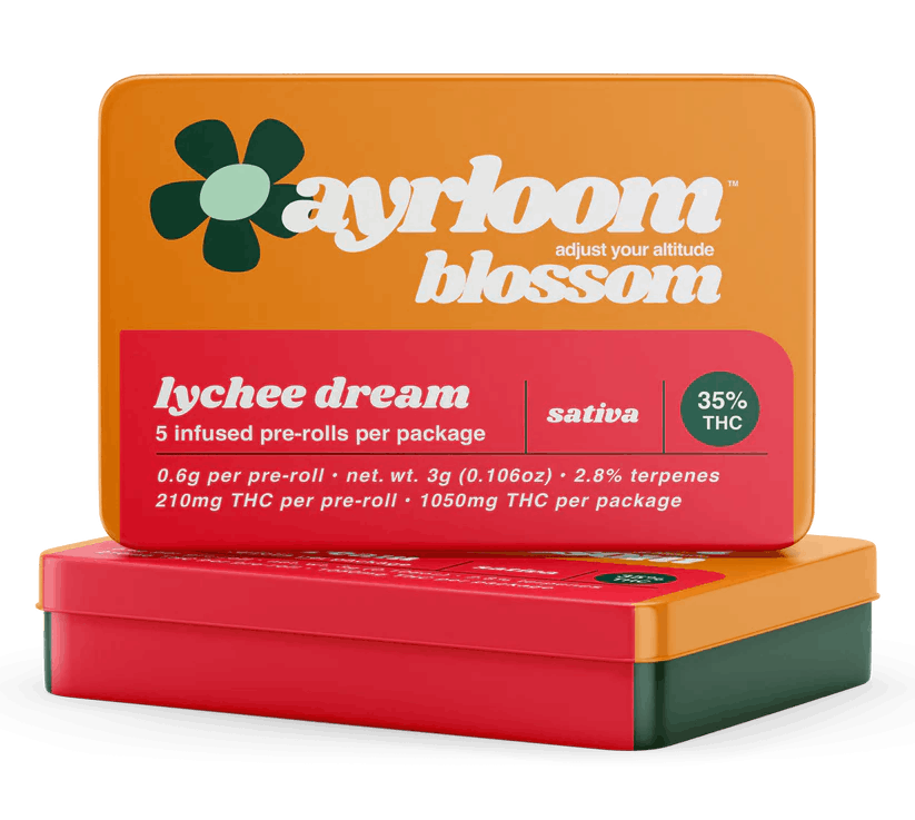 Ayrloom • Lychee Dream Infused Pre-Roll • 5 Pack - ayrloom | Treehouse Cannabis