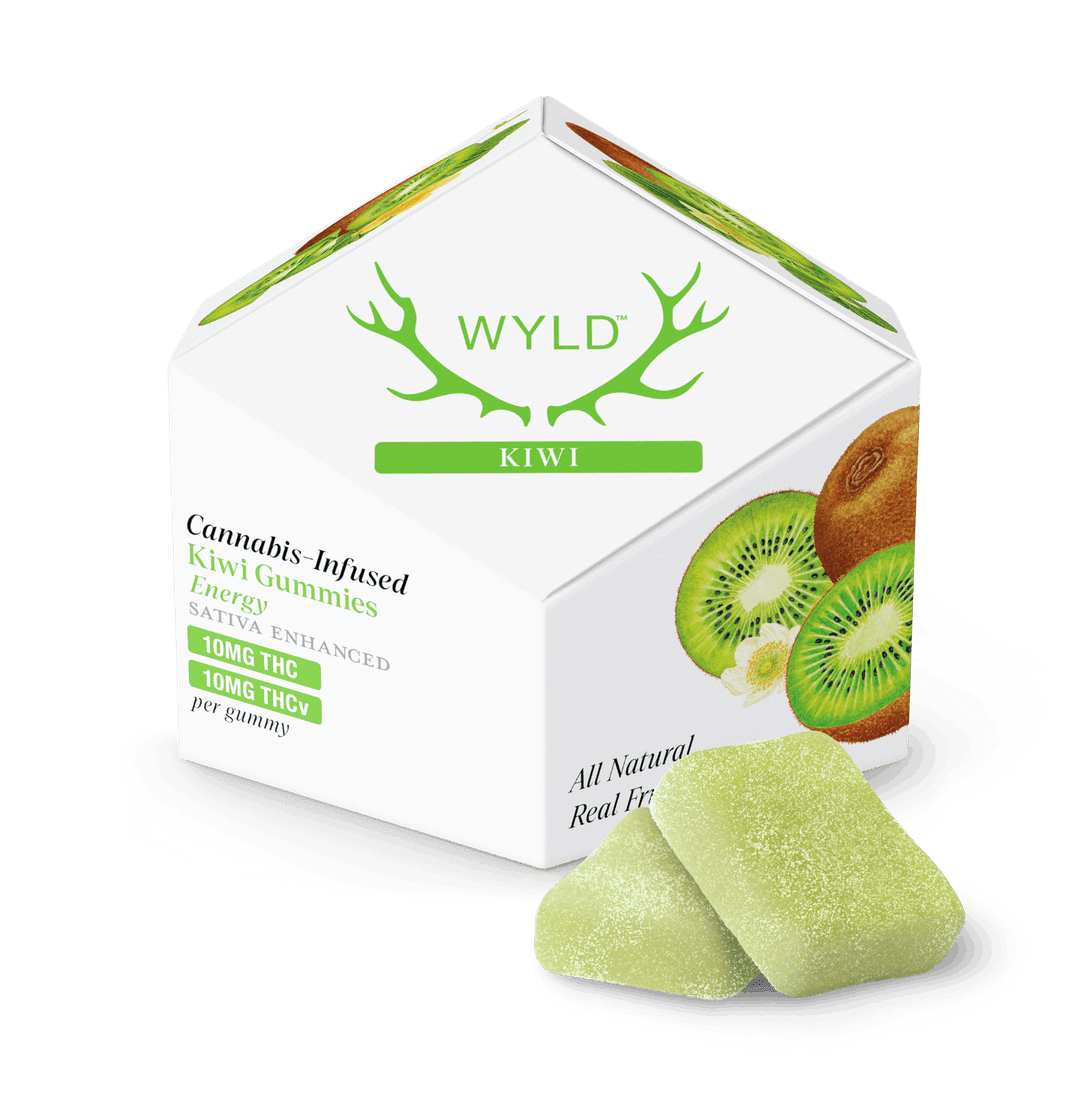 Kiwi 1:1 THCv + Sativa Enhanced Gummies - Wyld | Treehouse Cannabis