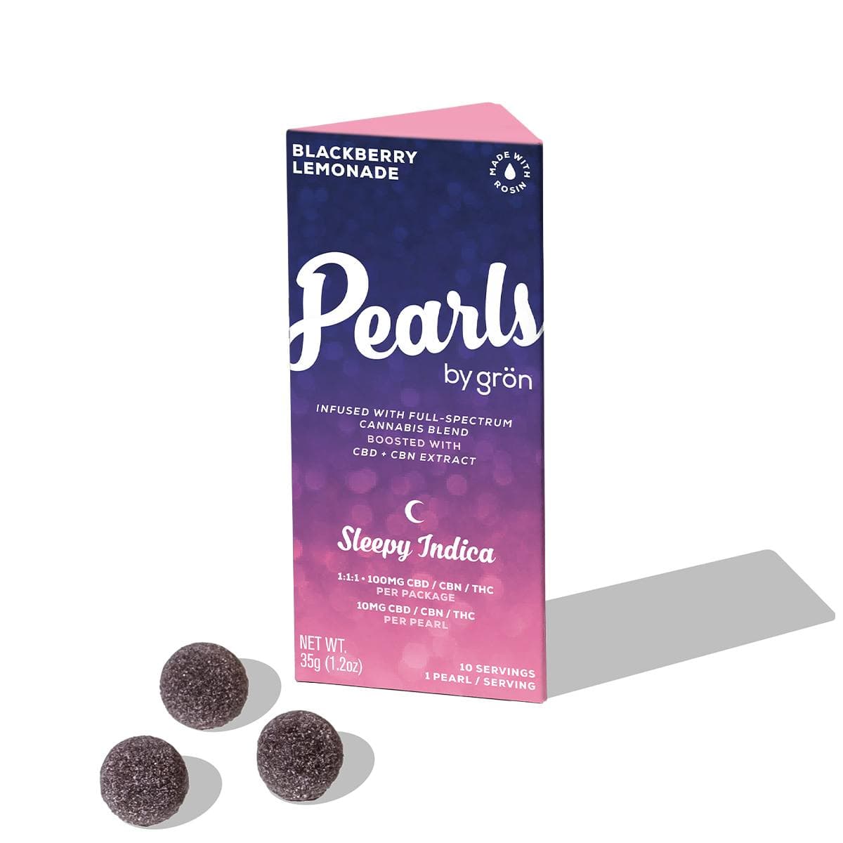 product image for Blackberry Lemonade Pearls 1:1:1 10 Pack Gummies THC: 100mg