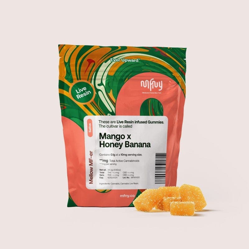 Mango x Honey Banana Live Resin Gummies • 10 pk - MFNY | Treehouse Cannabis