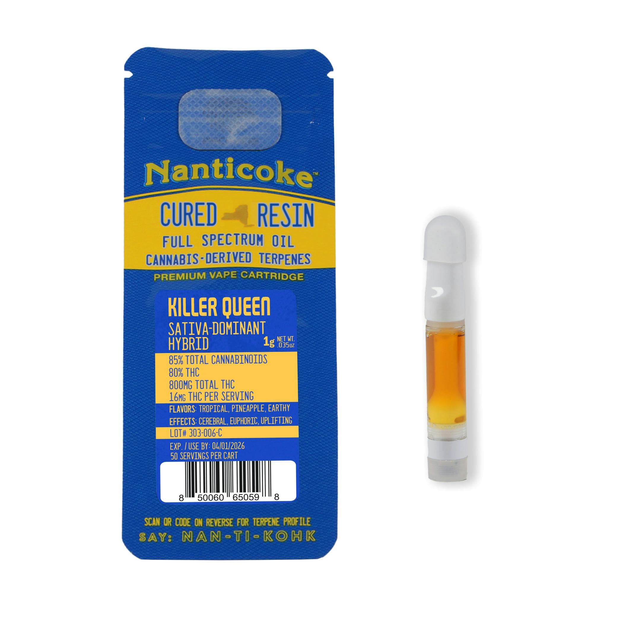 product image for Killer Queen Cured Resin Vape Cartridge 1g
