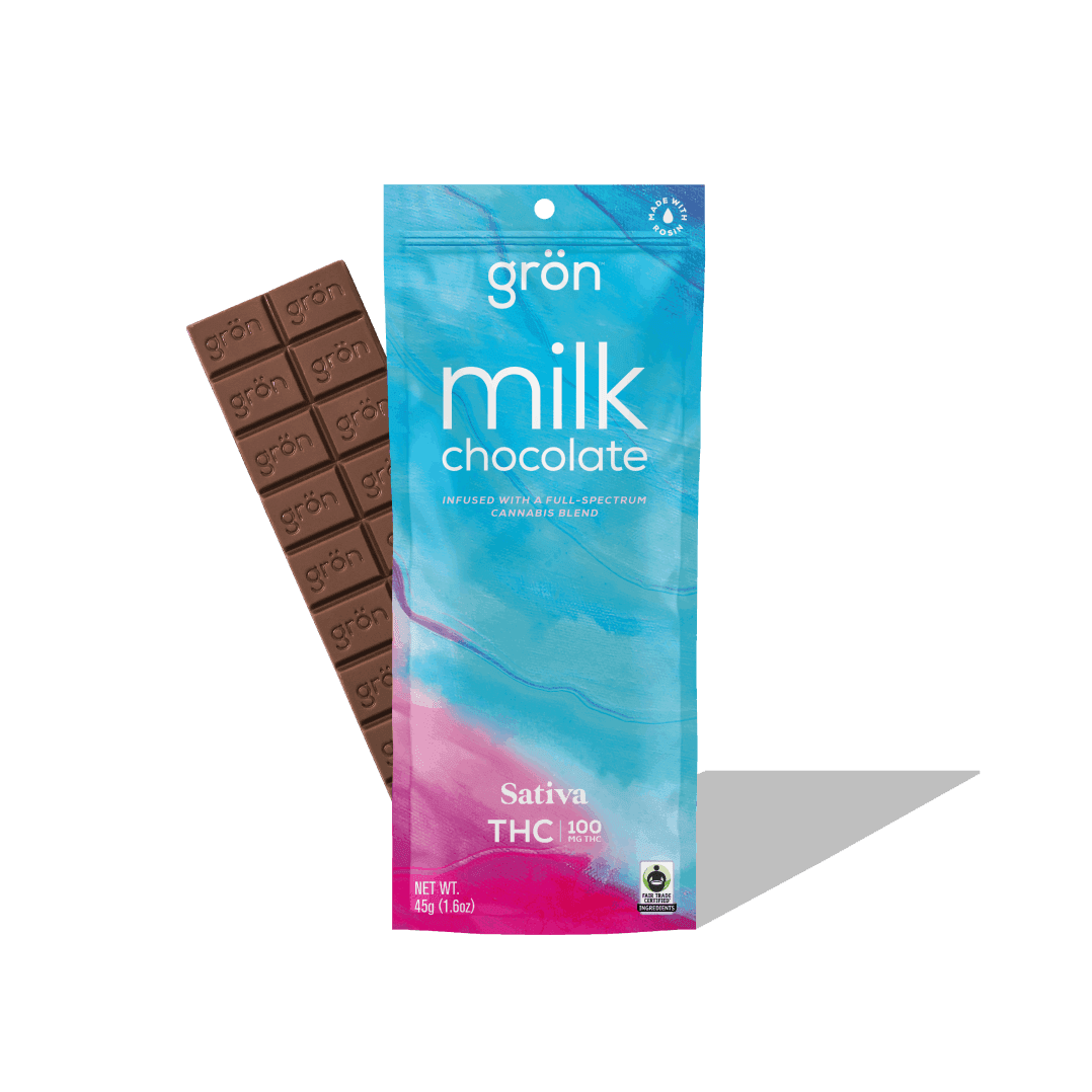 Milk Chocolate Sativa THC • Gron • 100mg - Grön | Treehouse Cannabis