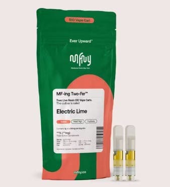Electric Lime Live Resin 510 Cart Two-Fer .5G 2pk - MFNY