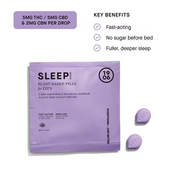 Sleep 2 Pack Tablets THC: 10mg, CBD: 10mg - (1906)