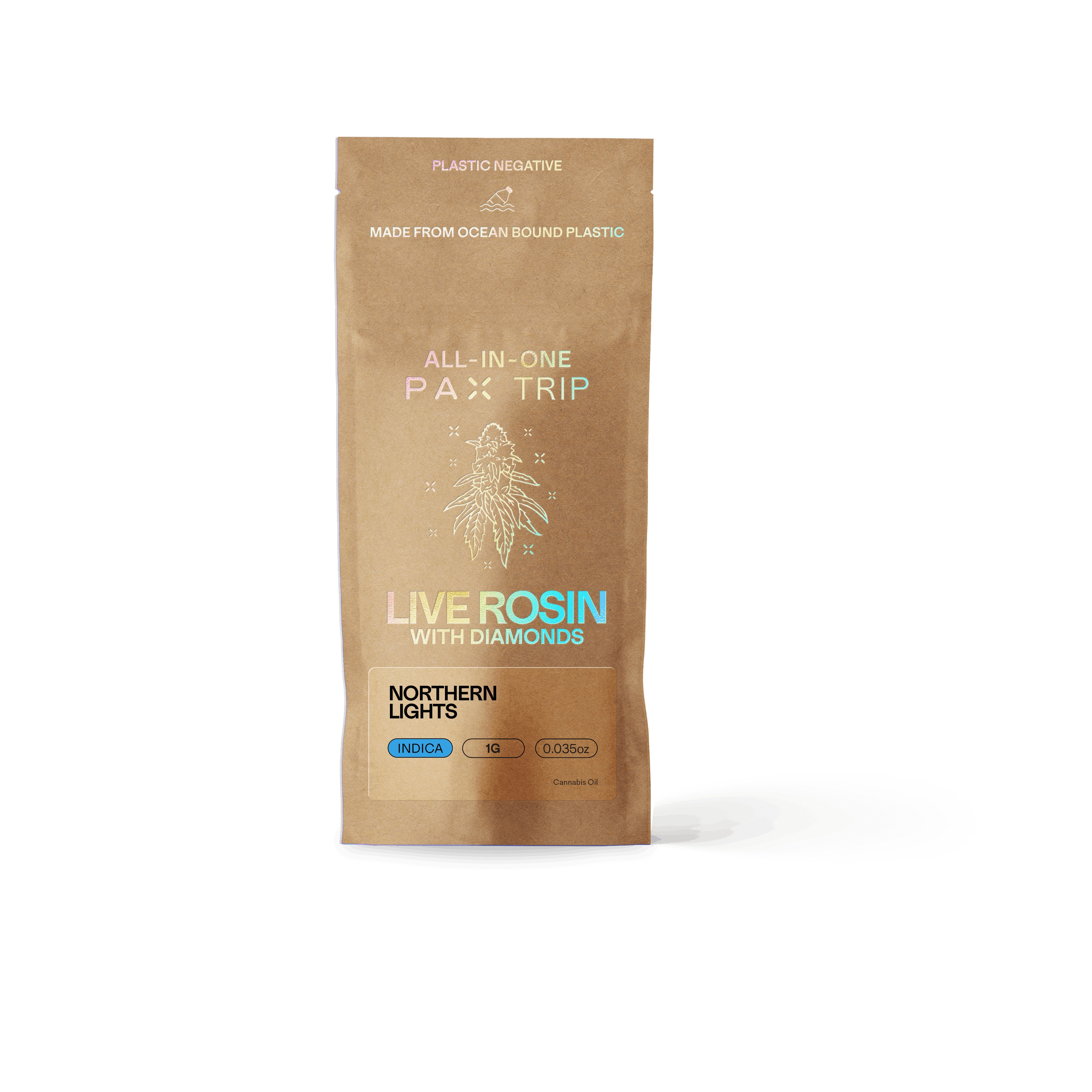 Live Rosin with Diamonds Northern Lights 1g AIO - PAX