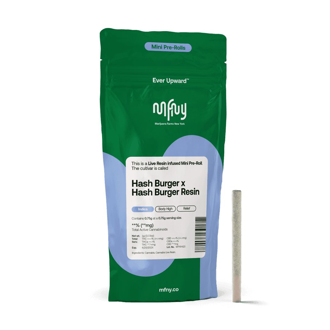 Hash Burger x Hash Burger Live Resin Infused Pre-Roll • .75g • 1 pk - MFNY | Treehouse Cannabis