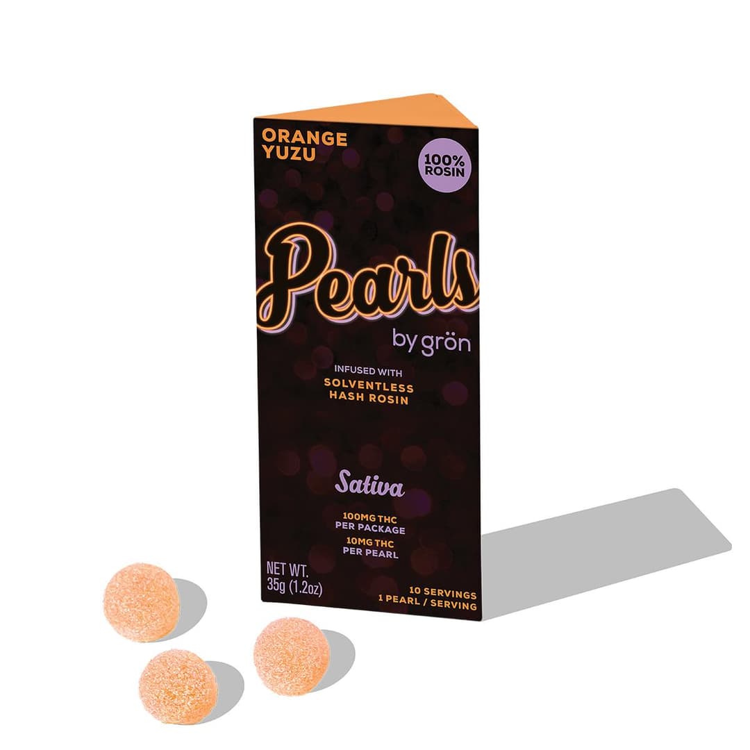 Orange Yuzu Pearls Rosin - THC - Sativa - Grön | Treehouse Cannabis