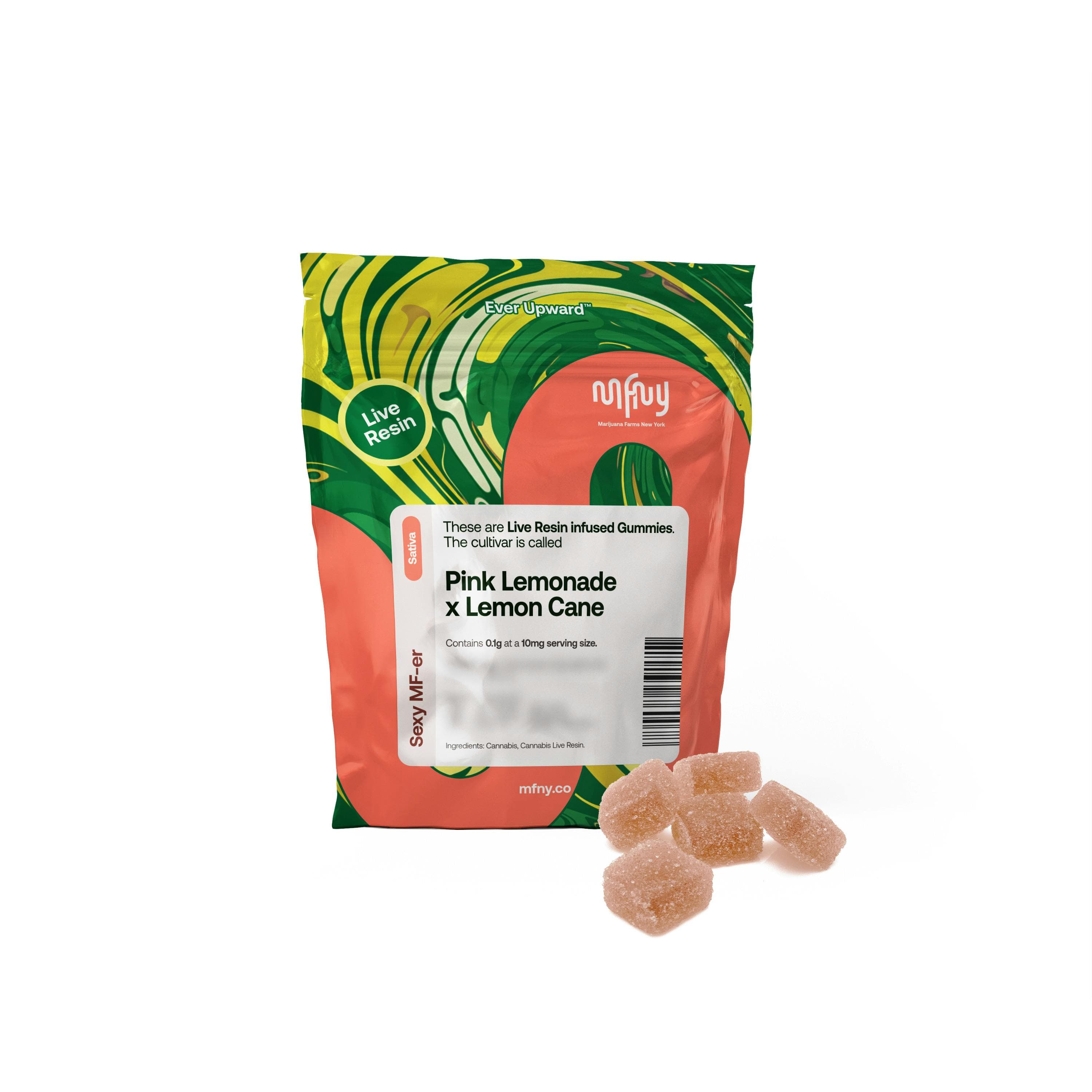 product image for Pink Lemonade x Lemon Cane Live Resin Gummies 10 pk
