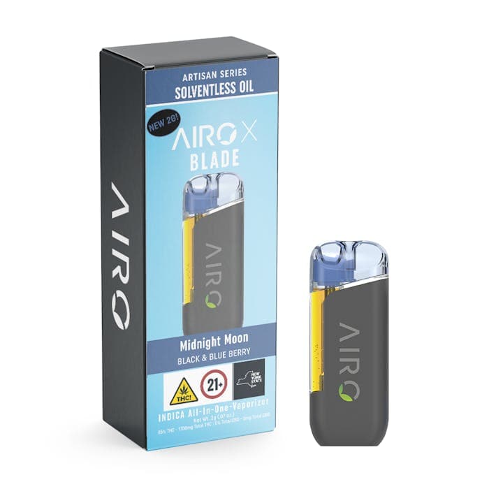 Midnight Moon • AiroX Blade Solventless Vape  • 2g - Airo | Treehouse Cannabis