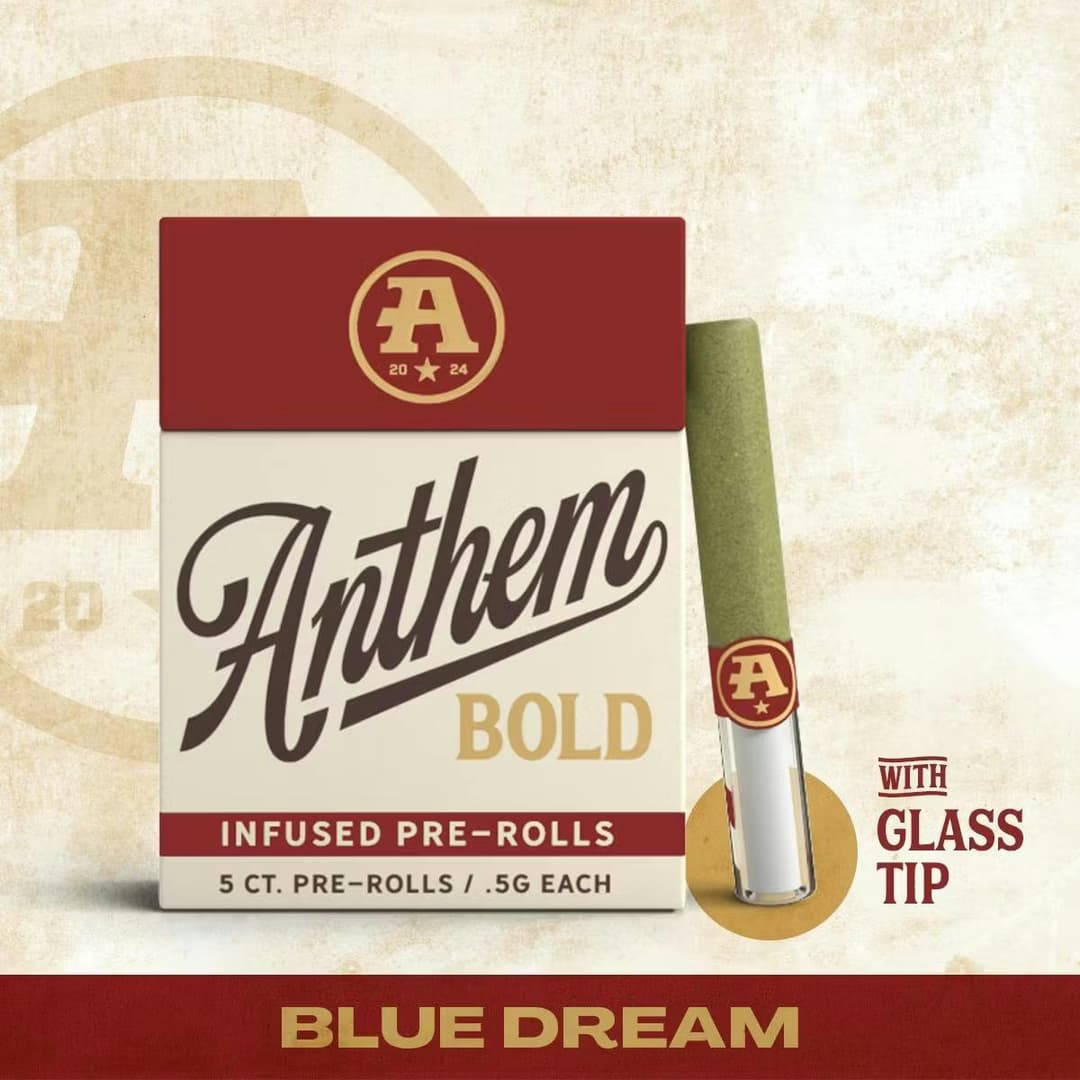 Blue Dream • Glass Tip Infused 5 pack Pre-Roll • 2.5g - Anthem | Treehouse Cannabis