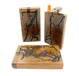 4" Rustic Wood Dugouts with 1 Hitter