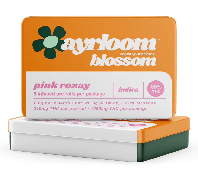 Ayrloom Pink Rozay Infused Pre-Roll 5 Pack - ayrloom