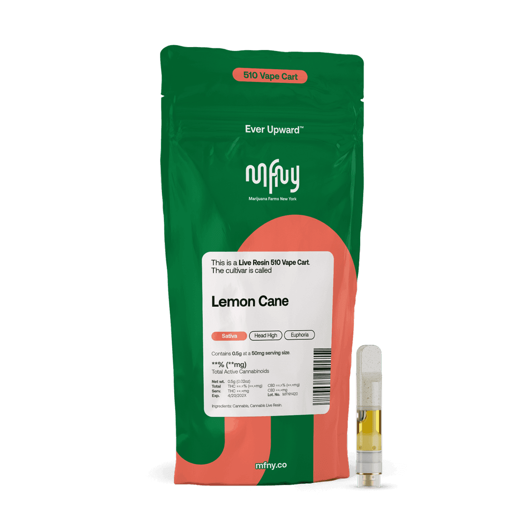 Lemon Cane Live Resin 510 Cart • .5G - MFNY | Treehouse Cannabis