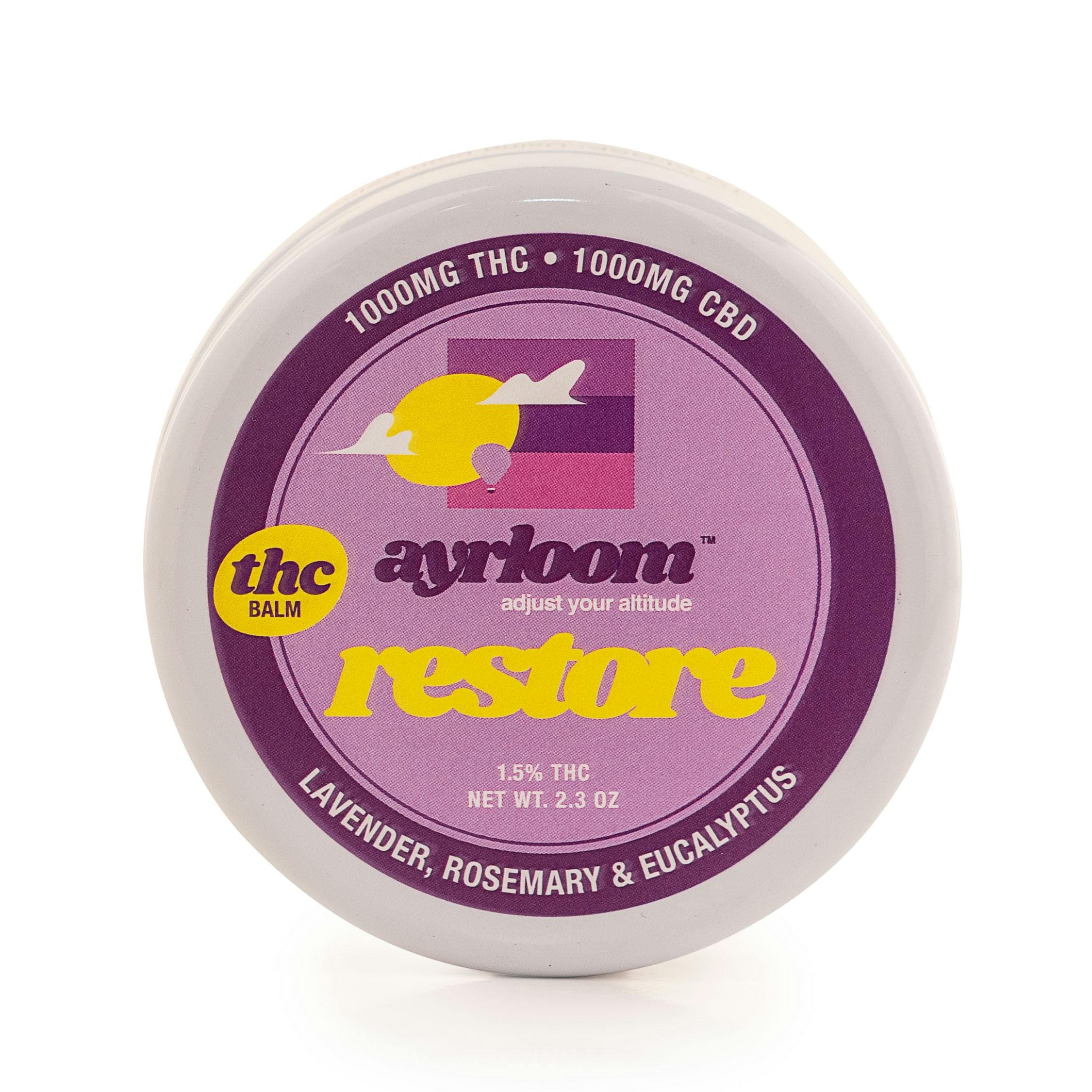 Ayrloom Restore 1:1 Topical 1000MG THC : 1000MG CBD - ayrloom