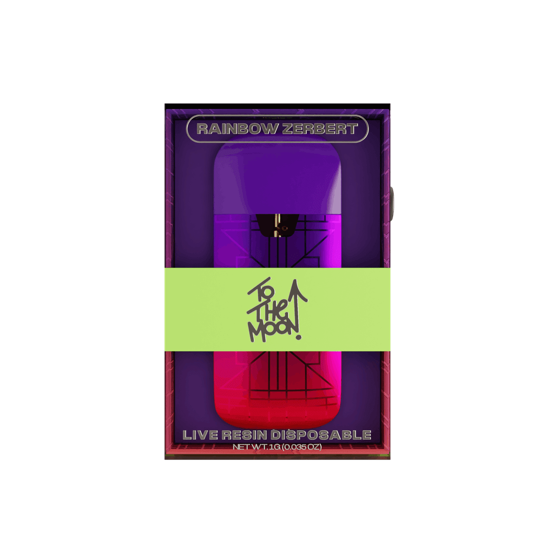 Rainbow Zerbert - Live Resin Disposable - 1G - To The Moon | Treehouse Cannabis