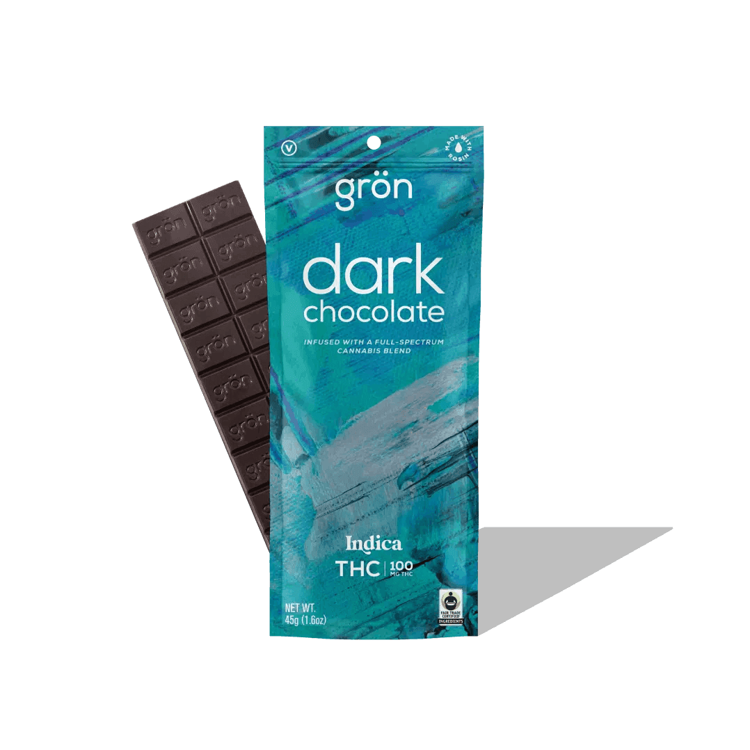 Dark Chocolate Bar • THC: 100mg - Grön | Treehouse Cannabis