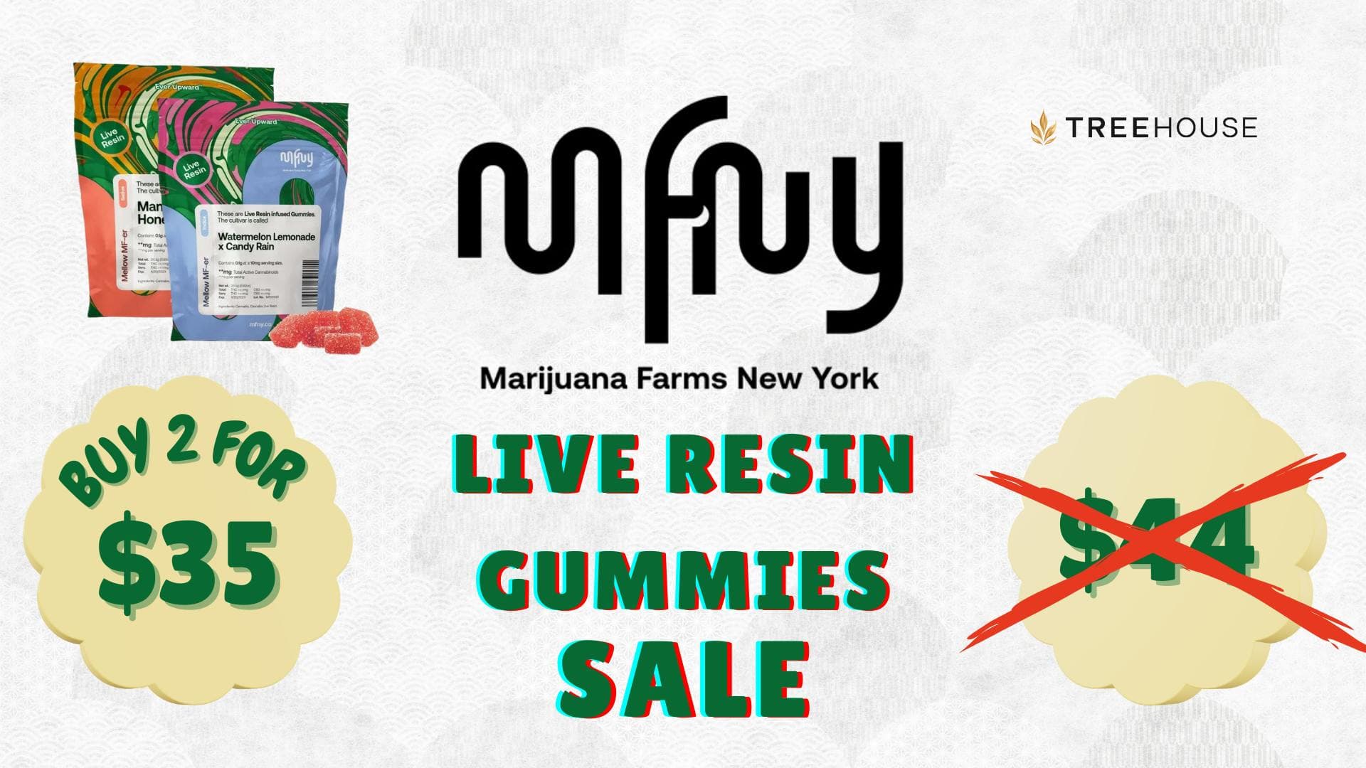 MFNY Live Resin Gummies – 2 for $35